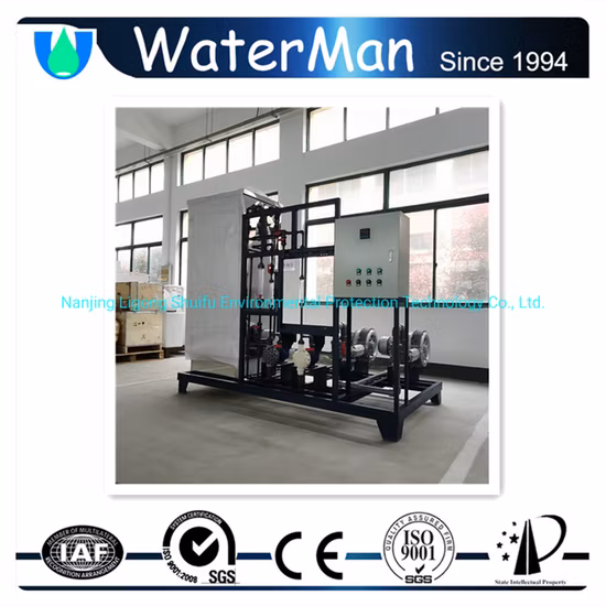 굴뚝 가스 처리 18kg/H를 위한 Clo2 가스 생산 장비